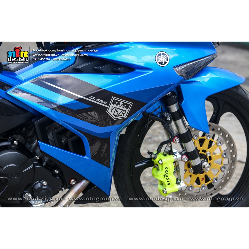 Tem rời exciter 150 xanh dương đen y15zr mẫu mới 2022 , ảnh thực tế