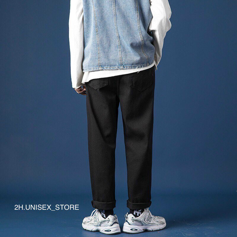 QUẦN BAGGY JEAN ỐNG RỘNG UNISEX 3 MÀU THỜI TRANG