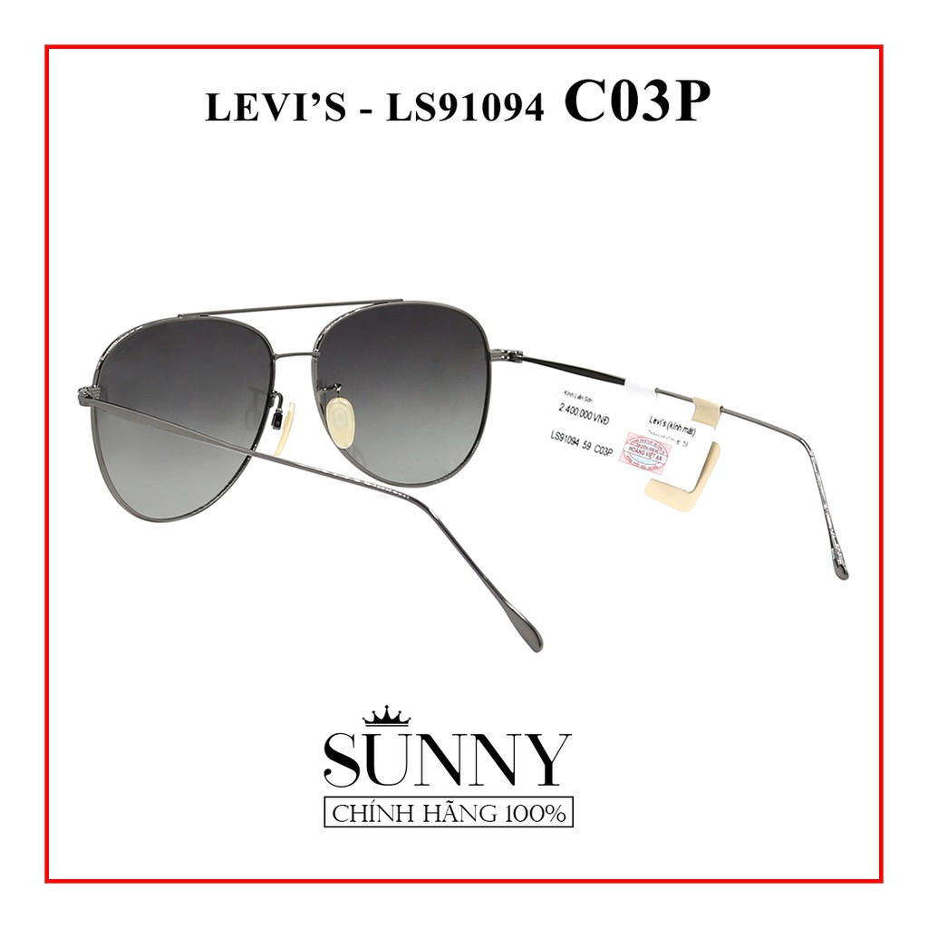 Kính mát thời trang Levis LS91094 nhiều màu chính hãng, thiết kế dễ đeo bảo vệ mắt
