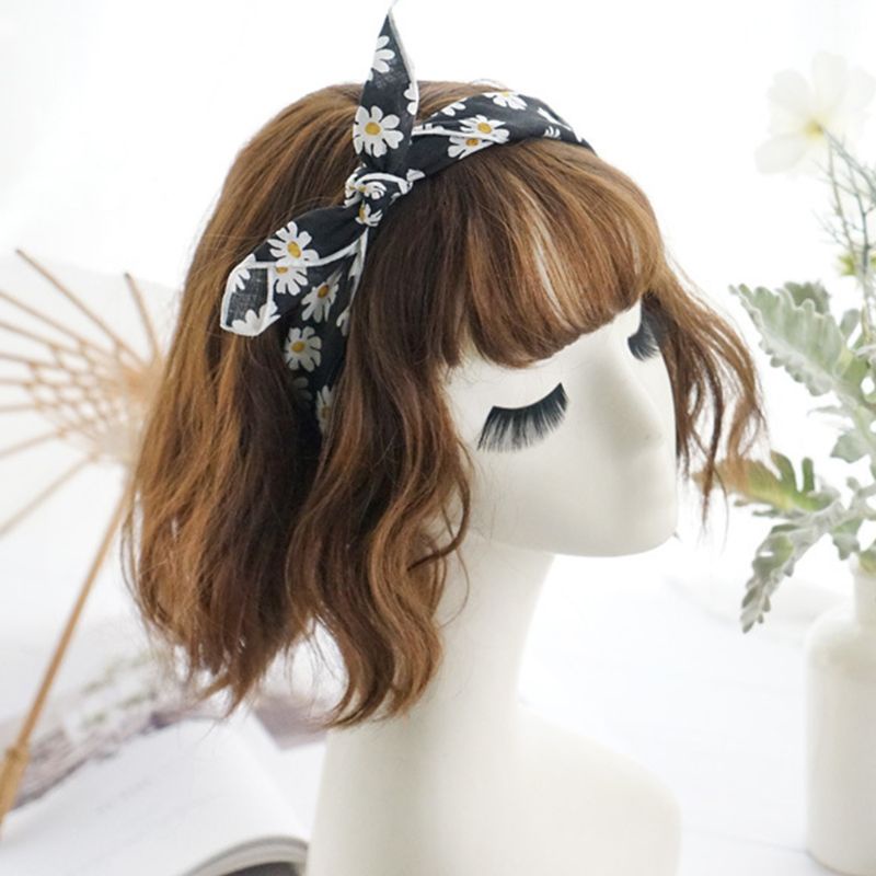 Khăn choàng cổ bằng cotton hình vuông in họa tiết hoa cúc thời trang cho nữ
 | BigBuy360 - bigbuy360.vn