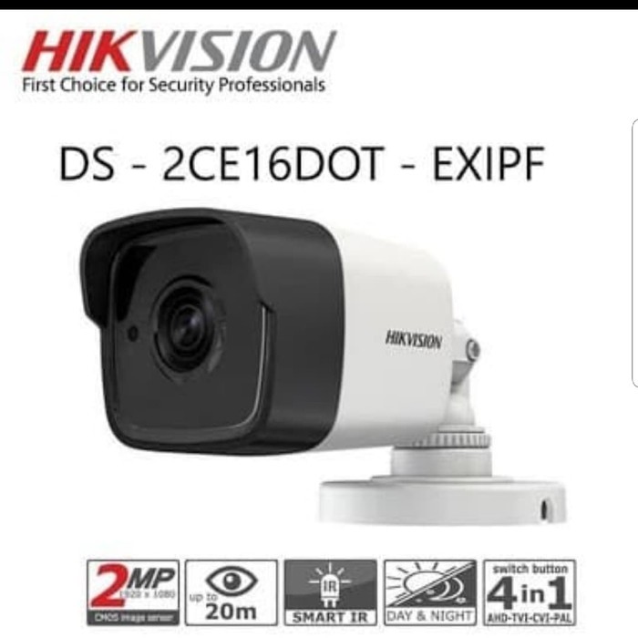 Camera Ngoài Trời Hikvision Ds-2Ce16Dot-Exipf 2mp 4 Trong 1 Hỗ Trợ Dvrs