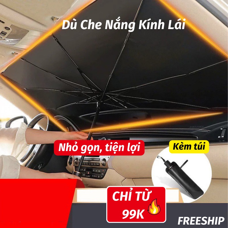 Ô Che Nắng Ô Tô Dù Che Nắng Kính Lái Xe Hơi Bảo Vệ Toàn Diện Ngăn Tia Cực Tím LEON OFFICIAL