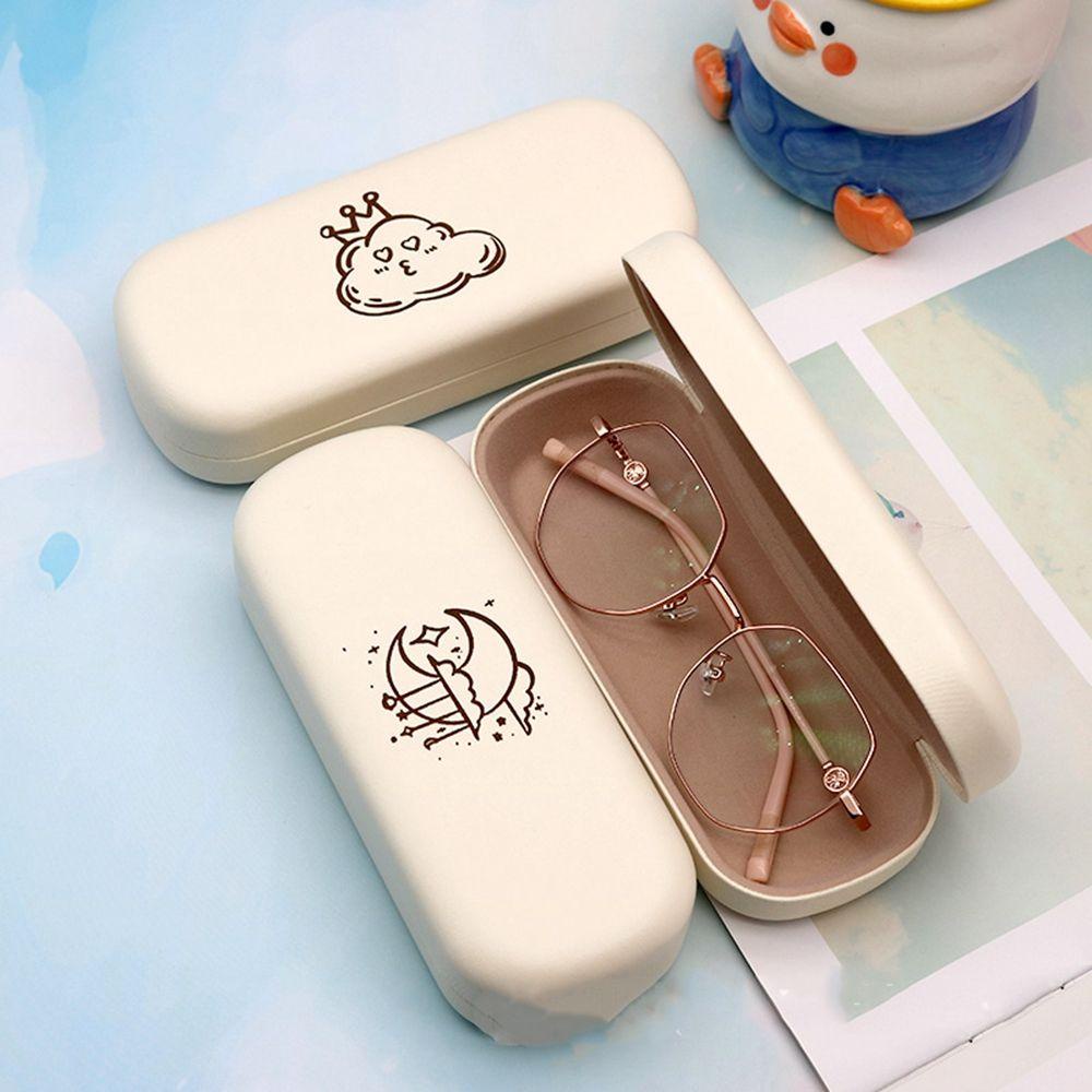 LILYES Hộp Đựng Mắt Kính Hình Vuông Bằng Da PU In Họa Tiết Hoạt Hình Dễ Thương Thời Trang Cho Nữ