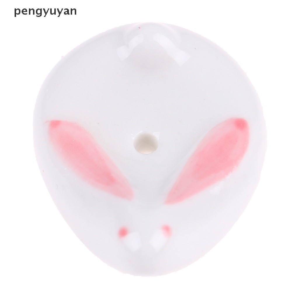 [pengyuyan] 1 Đế Đốt Trầm Hương Hình Thỏ Bằng Gốm Trang Trí Bàn Làm Việc