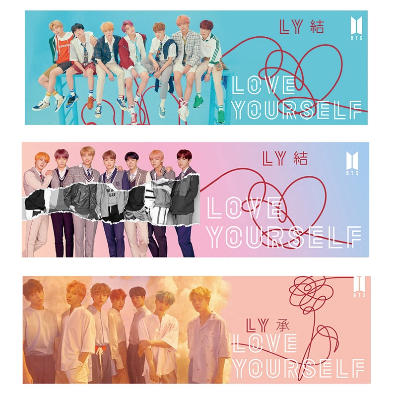 Biểu ngữ cổ vũ in hình nhóm nhạc BTS BT21