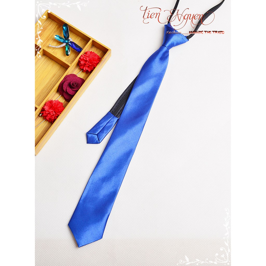 Cà vạt nam - Cà vạt thắt sẵn - bản nhỏ