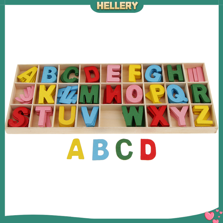 Hộp 156 Chữ Cái Bằng Gỗ Dùng Để Trang Trí Cho Bé