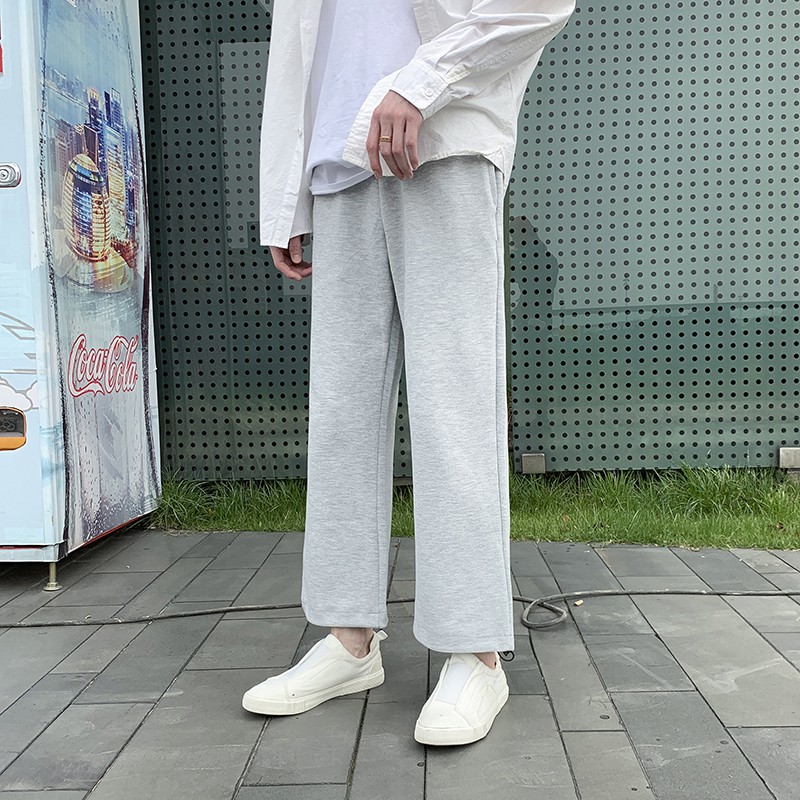 Quần dài ống rộng kiểu dáng thể thao thời trang mùa hè cho nam | BigBuy360 - bigbuy360.vn