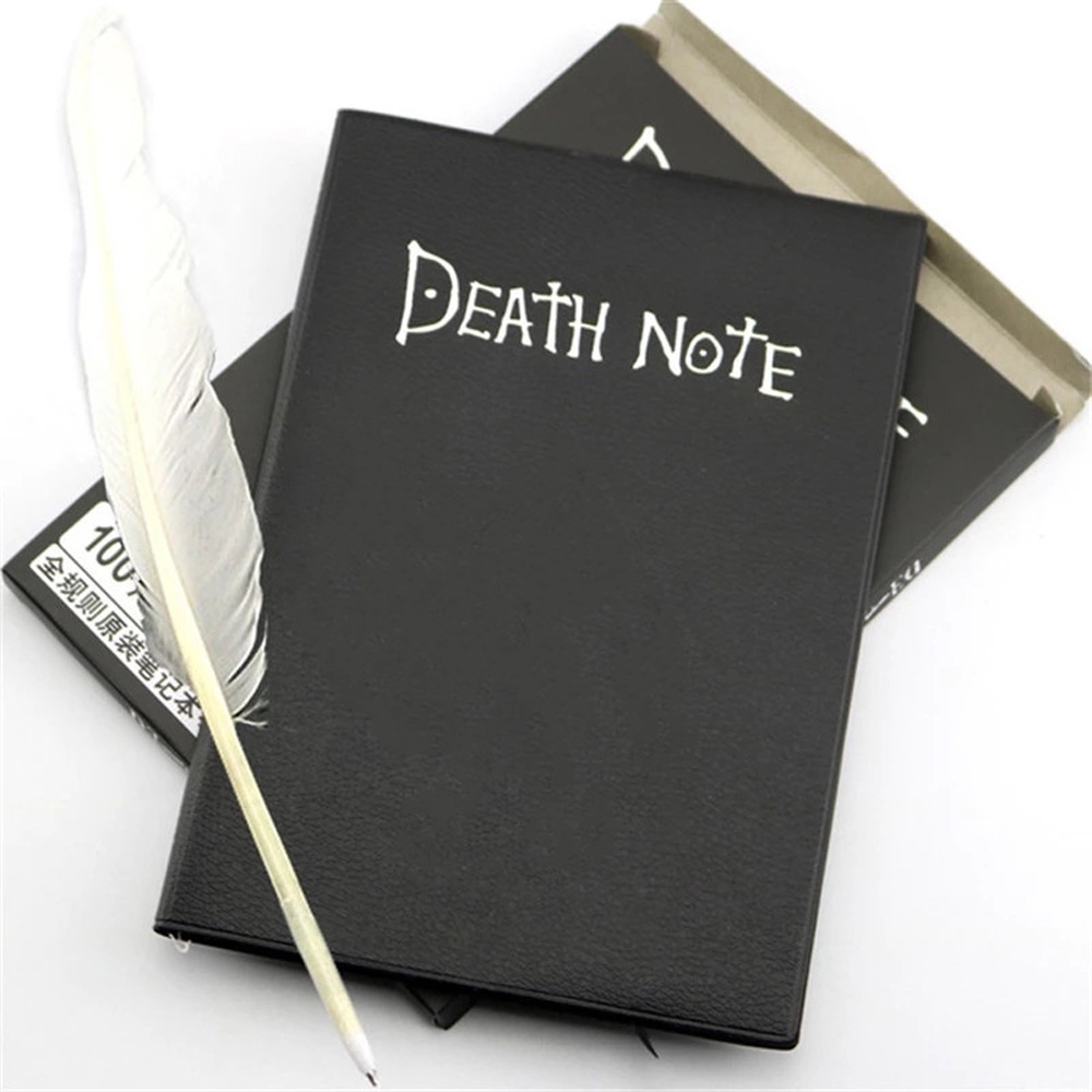 Sổ bìa da sổ tay tử thần anime Death Note kèm vòng cổ và bút