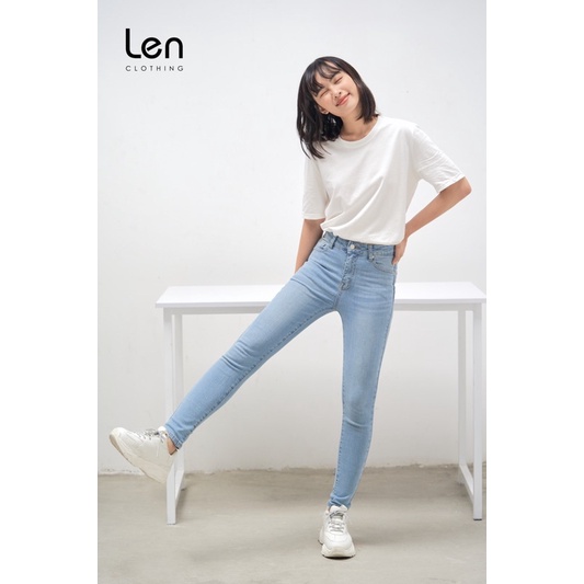 quần skinny jeans LEN clothing cơ bản trơn 5888