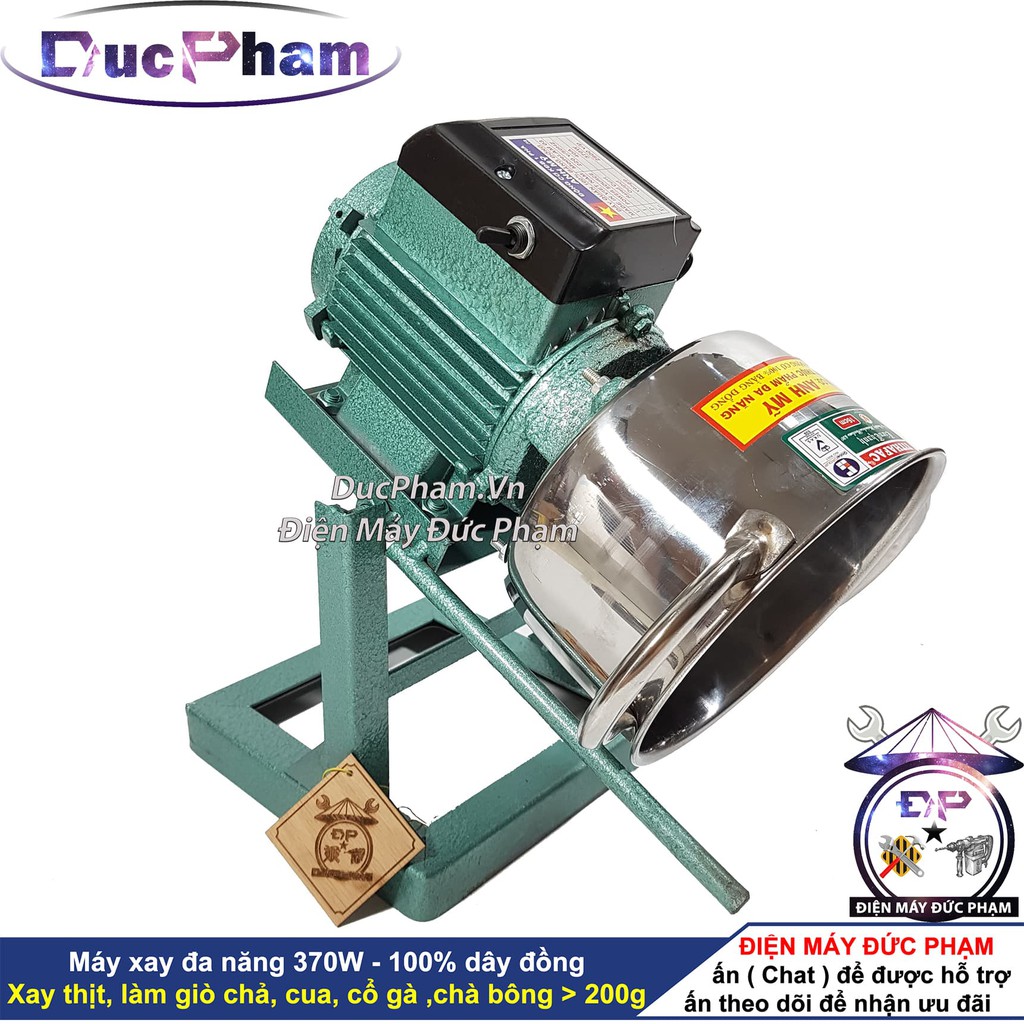 Máy xay thịt công nghiệp 370W làm thịt giò chả ruốc đa năng