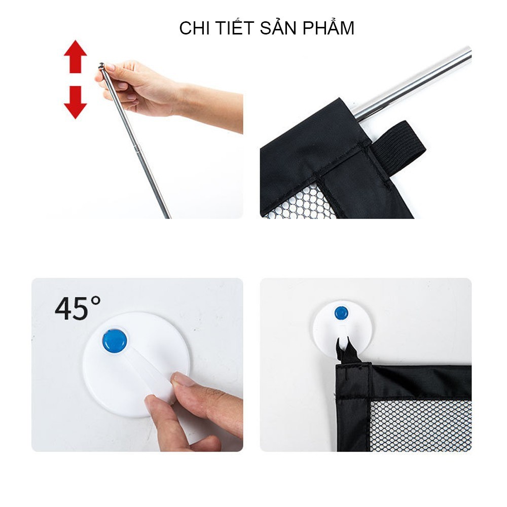 Hàng rào lưới chắn chó,em bé gắn tường cầu thang gấp gọn tiện lợi 2 size