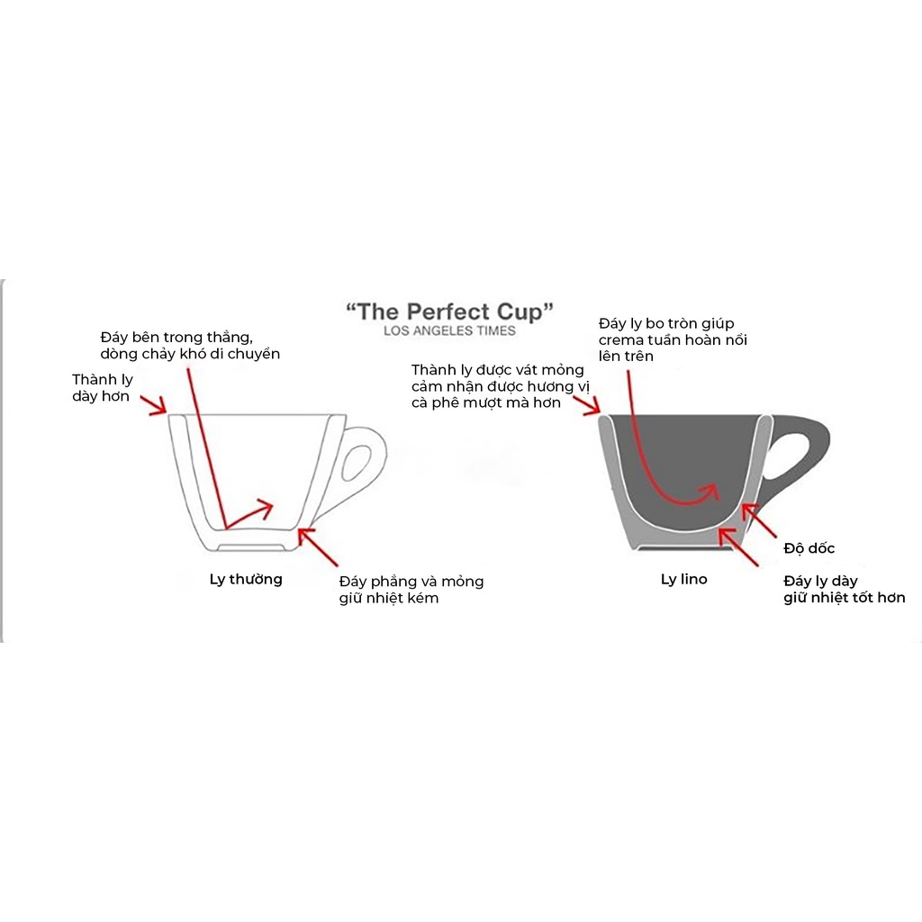 Volcano Ly cốc sứ NotNeutral LINO Coffee Mug 300ml
