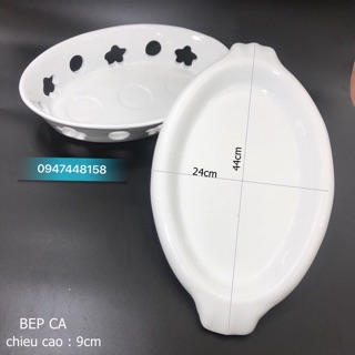 Bếp hâm nóng thức ăn hình bầu dục ( bế hâm cá ) size 44cm