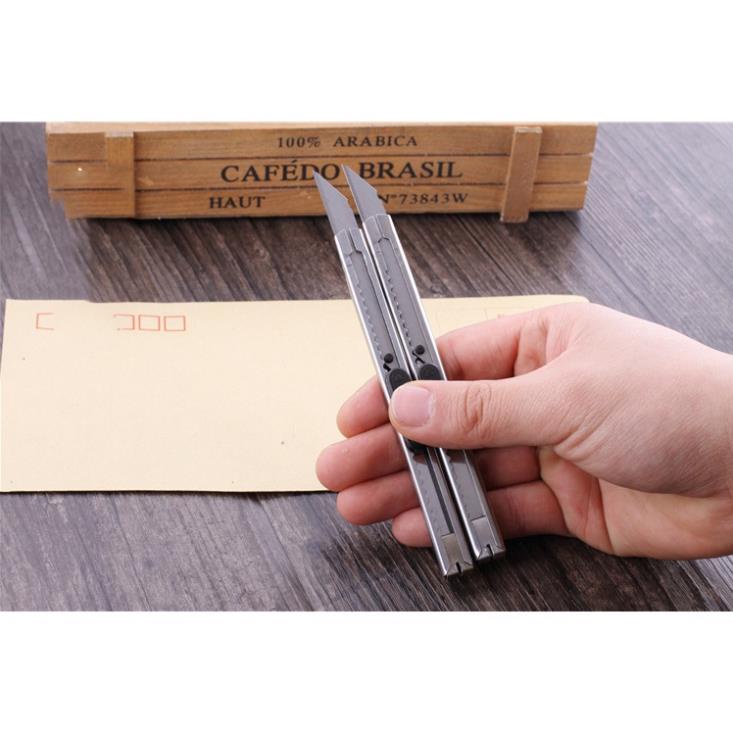 Dao rọc giấy KOGANO dao cắt giấy vỏ thép không rỉ siêu bền SK-001352