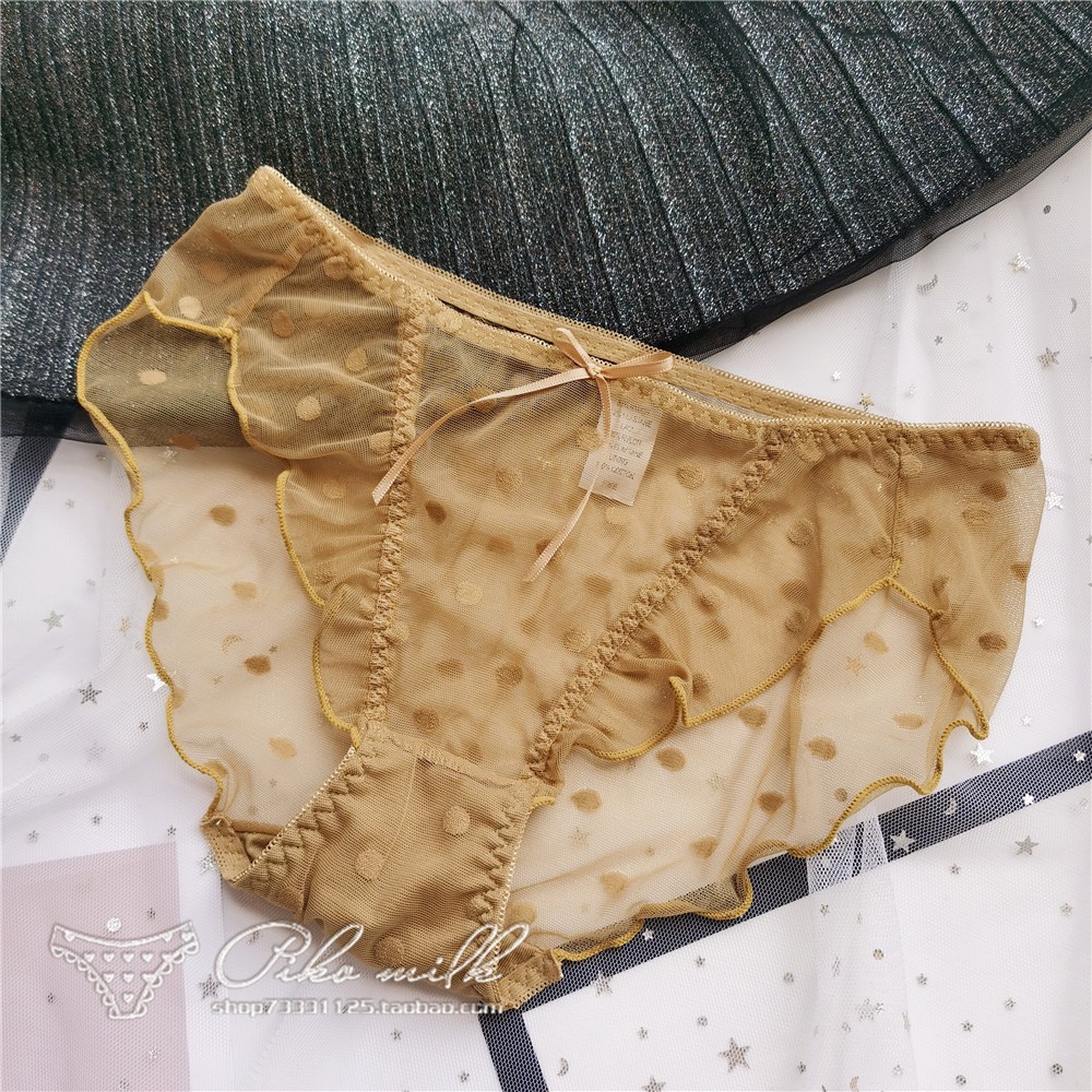 Quần lót nữ bánh bèo ren nơ lưới thoáng khí Lolita sexy freesz Hông 78-98cm M31 | BigBuy360 - bigbuy360.vn