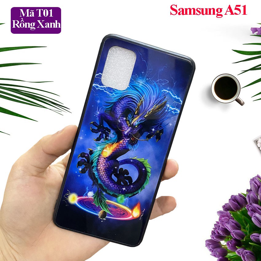 [FREESHIP] Ốp lưng Samsung A51 in hoa văn 3D đẹp,mặt kính cường lực Galaxy A51 chống trầy xước,vỏ case giá rẻ
