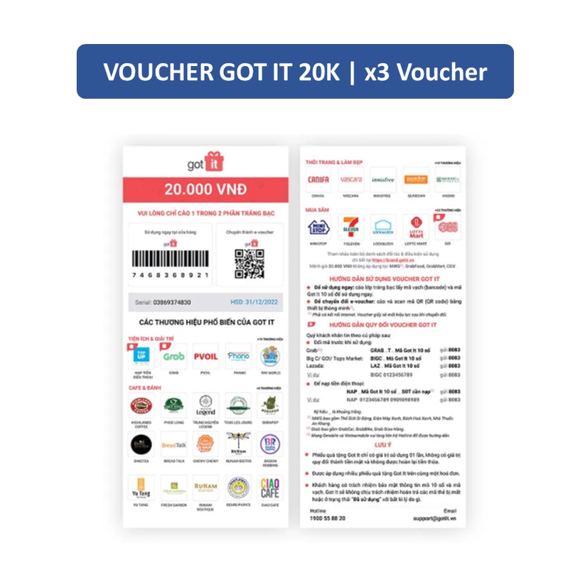 [HB GIFT]  Voucher Got It 60K