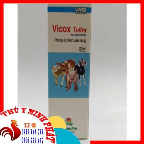 CẦU TRÙNG VICOX TOLTRA CHAI 20ML