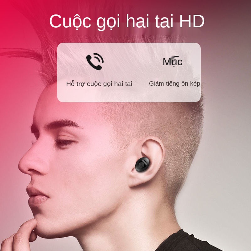 ☎✌☁tai nghe bluetooth không dây hai mini in-ear thể thao nam nữ phù hợp với OPPO, Huawei, Apple, Xiaomi, vivo