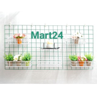 giỏ cài lưới sắt. giỏ treo khung sắt trang trí