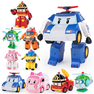 POLISóng Robot Đồ Chơi Xe Cảnh Sát Sóng Đội Cứu Hộ Cứu Hộ Nhỏ Anh Hùng HURLEY Máy Bay Trực Thăng Roy Xe Cứu Hỏa Hổ Phách Xe Cứu Thương