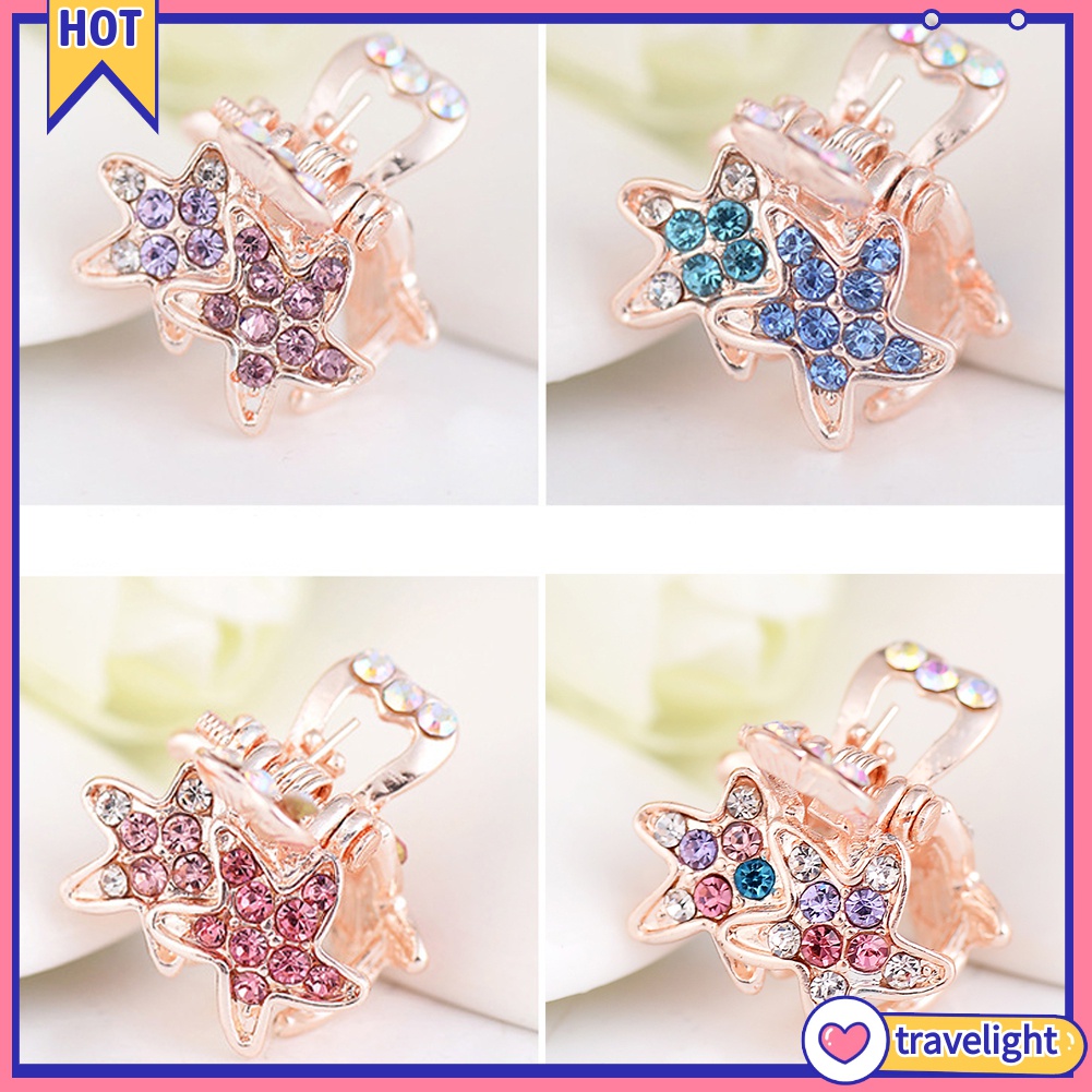 Kẹp tóc hình sao biển đính đá dễ thương cho nữ