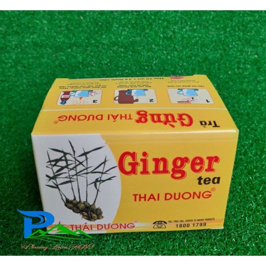 Trà gừng Thái Dương - hộp 10 gói x 3g