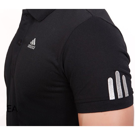 Áo Thun Nam Thiết Kế Cổ Bẻ Logo Thêu Cực Đẹp Size M Đến 4XL Hình Thật 100% ADM2