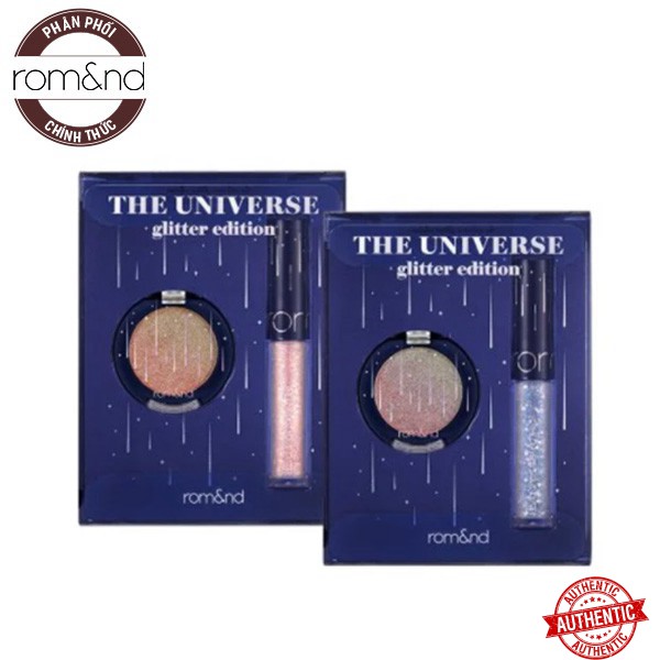 [Mã giảm giá] Set 2 Sản Phẩm Trang Điểm Mắt Lấp Lánh Romand The Universe Glitter Edition