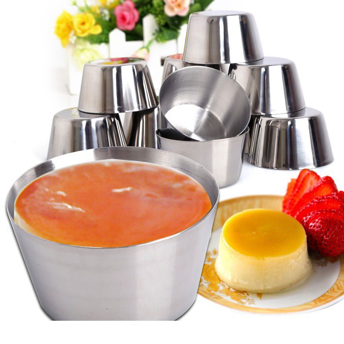 Combo 5 Khuôn Làm Bánh Flan Không Dính Dùng Được Lò Vi Sóng, Bếp Nướng - BX0938