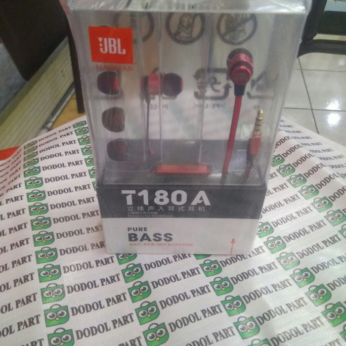 Tai Nghe Nhét Tai Màu Trắng Jbl T180a