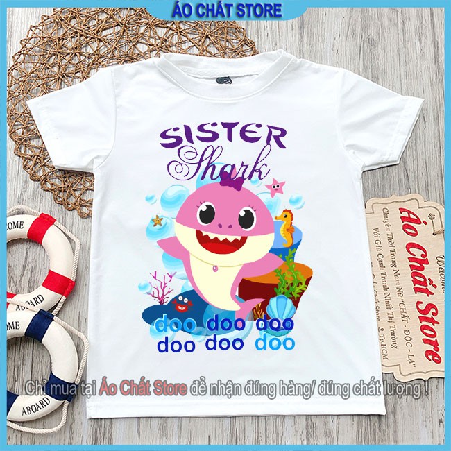 Áo Baby Shark Sister cho bé gái siêu cute BS03 | Áo Chất Store