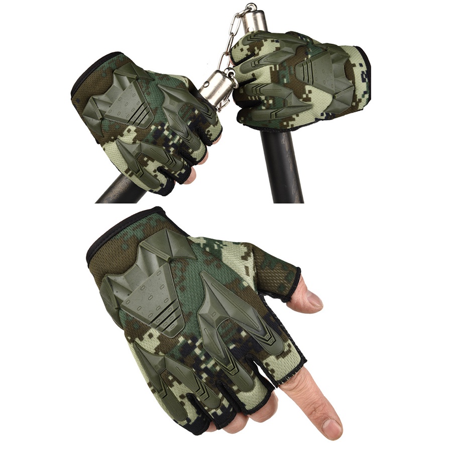 Găng Tay Thể Thao Hở Ngón Thiết Kế Cá Tính Cho Nam