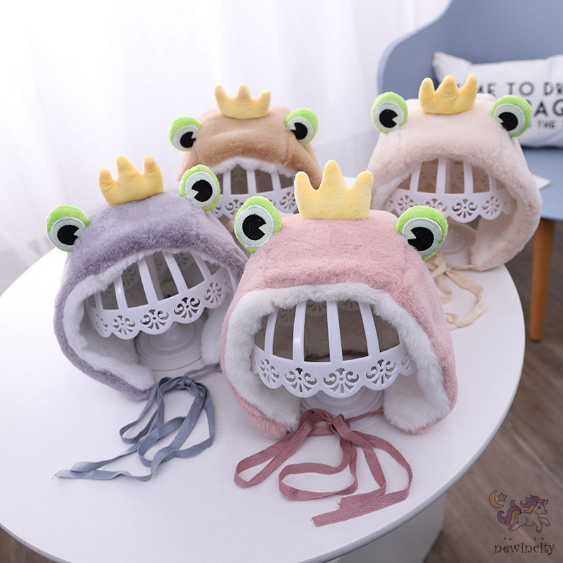 Mũ Lông Kiểu Hoạt Hình Ngộ Nghĩnh Đáng Yêu Phong Cách Hàn Quốc Cho Bé