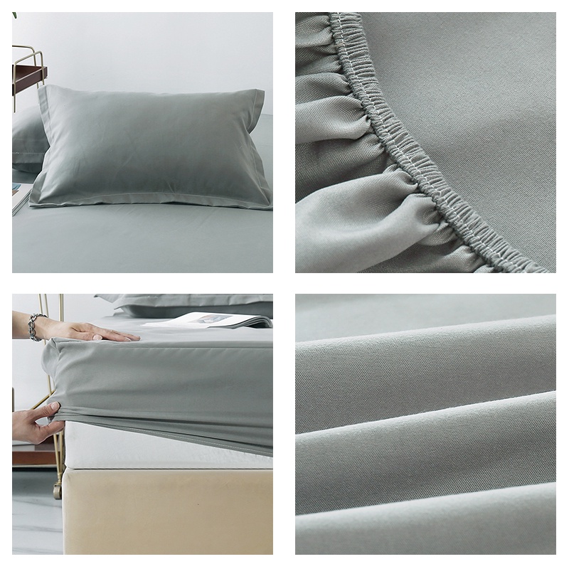 Ga Giường, Drap Giường 4 Món Ga Chun Kèm Vỏ Gối Cotton Vỏ gối ÔM Cotton