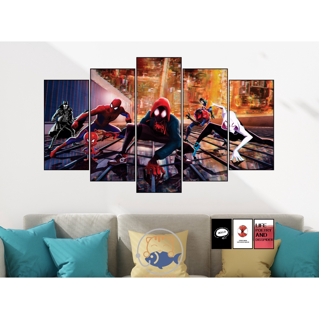 Tranh dán tường, treo tường, trang trí phòng SPIDER MAN NGƯỜI NHỆN - BỘ 1
