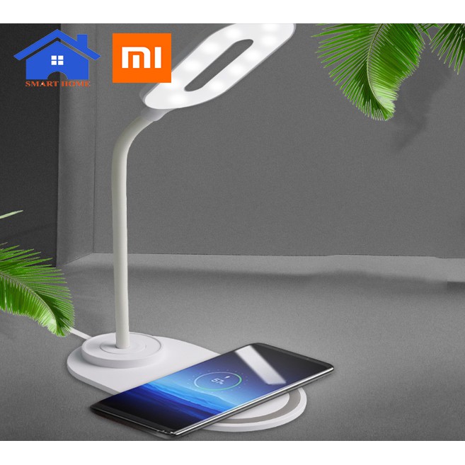 Đèn LED Để Bàn Sạc USB Đế Sạc Nhanh Không Dây - Đế Sạc Không Dây Kiêm Đèn LED Để Bàn