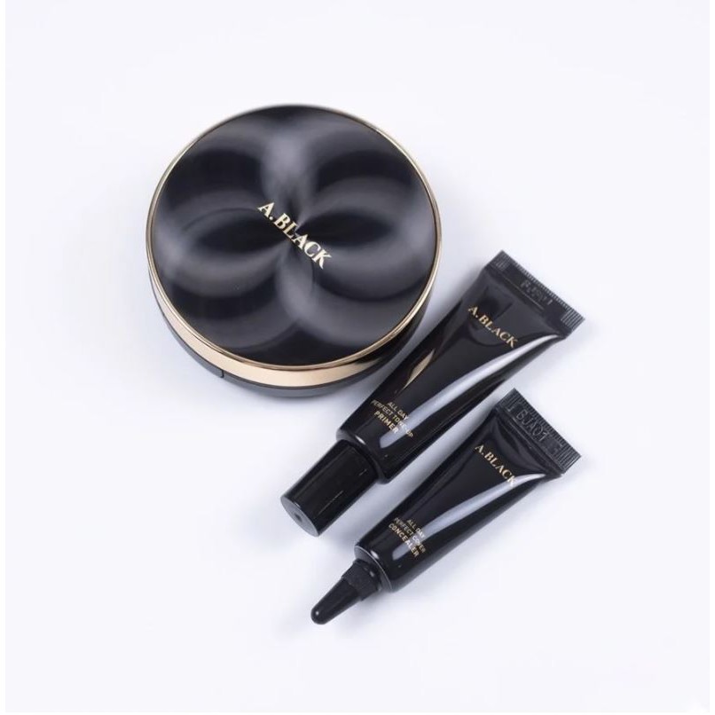 Set 3 Sản Phẩm Trang Điểm Che Phủ Cao Cho Lớp Nền Hoàn Hảo A.Black All Day Perfect Cover Cushion SPF47/PA++ | BigBuy360 - bigbuy360.vn