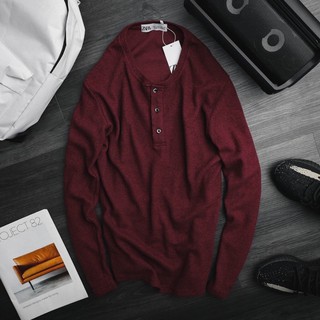 Áo dài tay cổ Henley