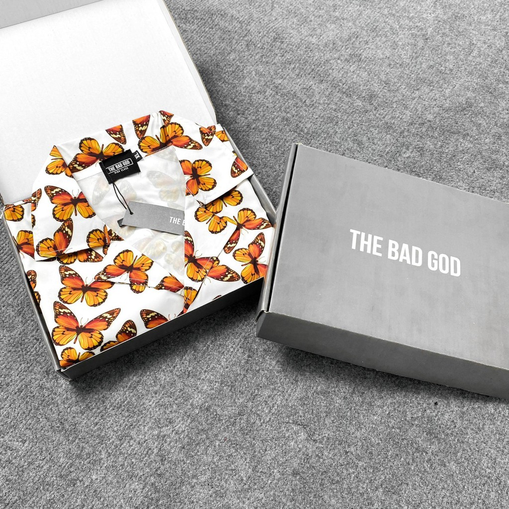 Áo sơ mi hoạ tiết Butterfly MSW Town , sơ mi ngắn tay form rộng nam nữ unisex | BigBuy360 - bigbuy360.vn