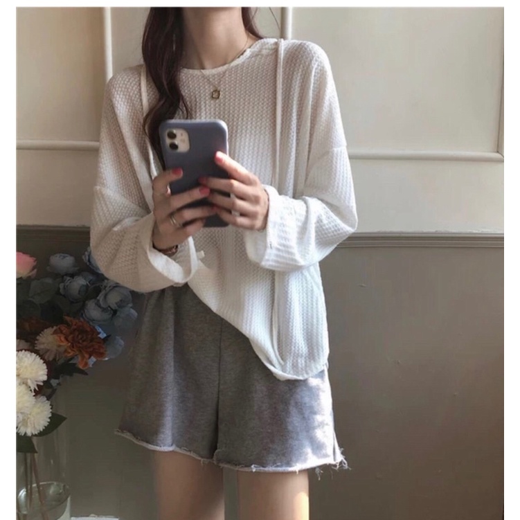 Áo thun tay dài form rộng HASTANG Áo thun unisex mặc đôi mặc nhóm - CUTE_ZOO