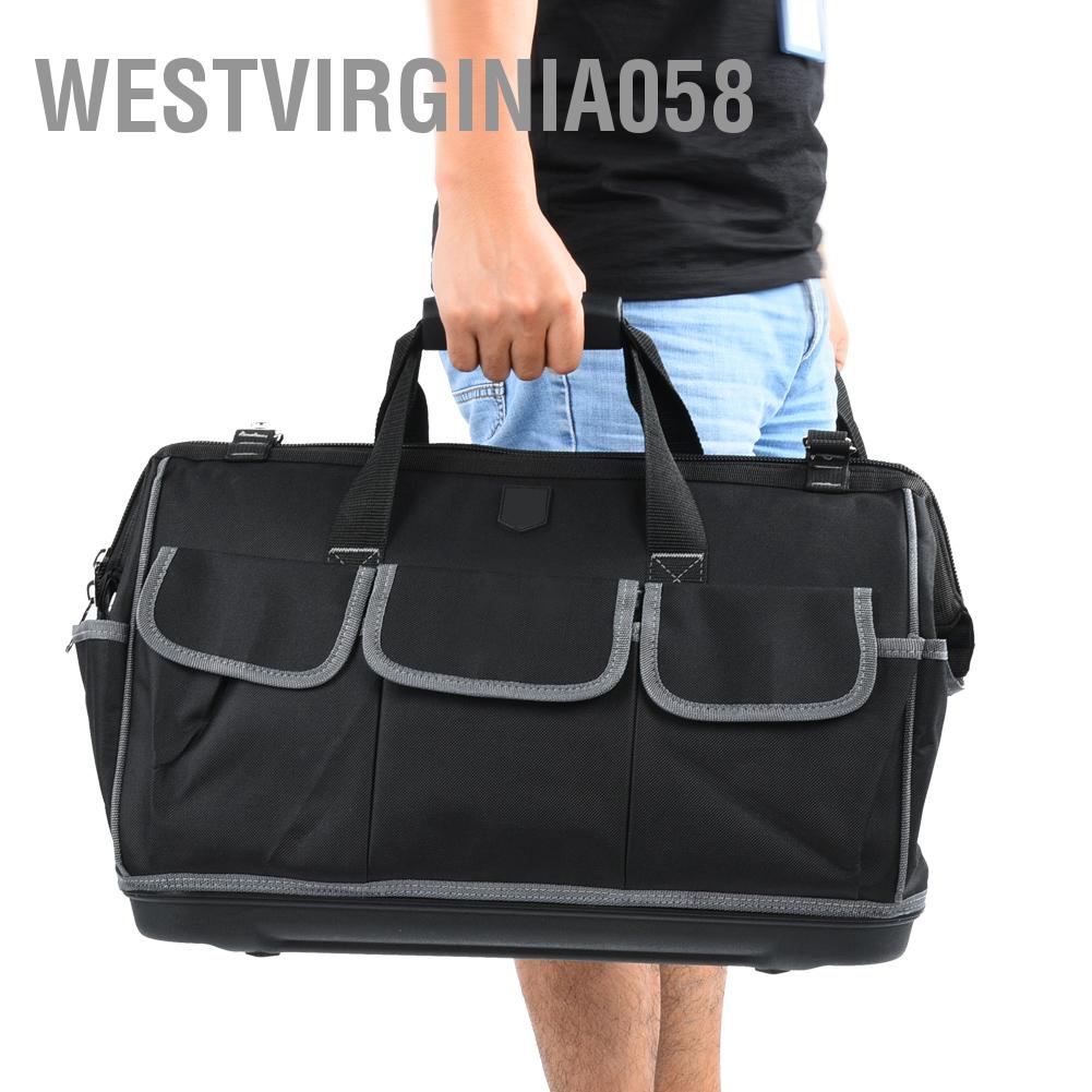 Westvirginia058 20in Plastic Bottom Bag Gray Hand Hardware Tool for Multi-Purpose 470 x 340 230mm