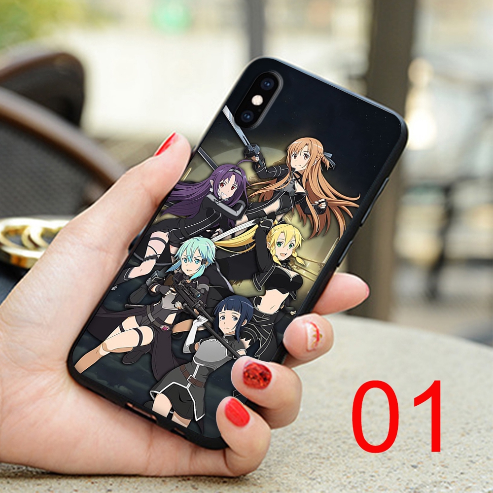 Ốp Điện Thoại Silicon Mềm Hình Anime Sword Art Online Ii Cho Iphone 11 Pro Xs Max Xr X 7 8 6 6s Plus No169