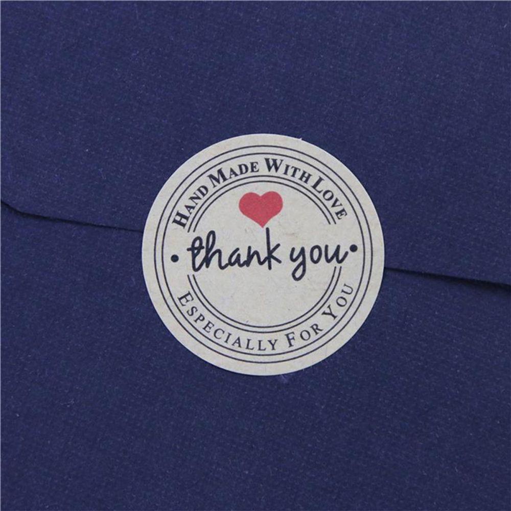 Set 10 Tấm Nhãn Dán Hộp Quà In Chữ Thank You 3.5cm