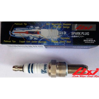 Bugi bạch kim xe tay ga IRIDIUM B7RIU 10mm chân dài Lixi