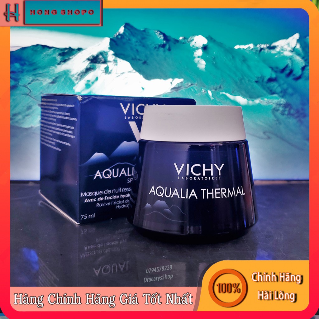 Mặt Nạ Ngủ Dưỡng Ẩm Sáng Da Vichy Aqualia Thermal Night Spa Sleeping Mask 75ml