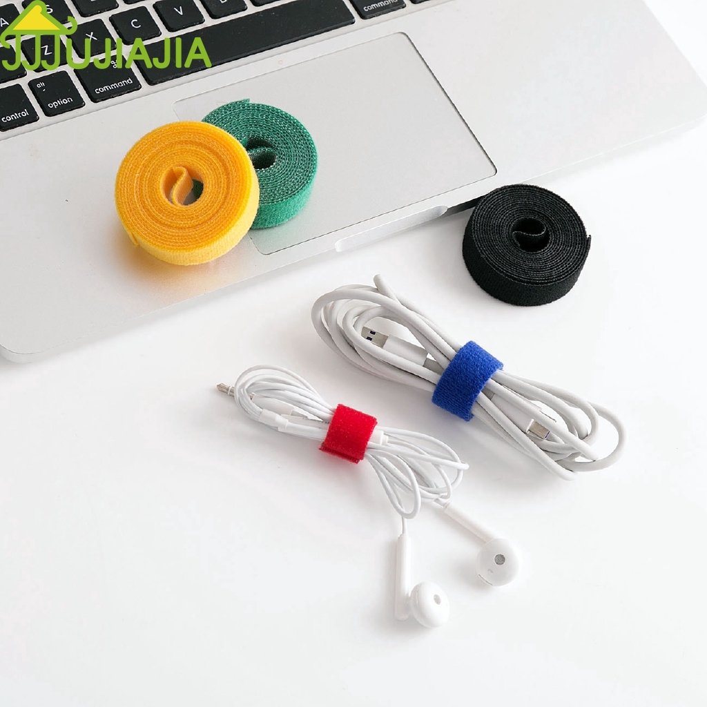 Set 3 Cuộn/10 Dây Quấn Cố Định Cáp Sạc JUJIAJIA Có Quai Dán Tiện Dụng