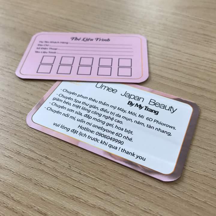 Thẻ Tích Điểm cho tiệm nail -In Bạch Dương