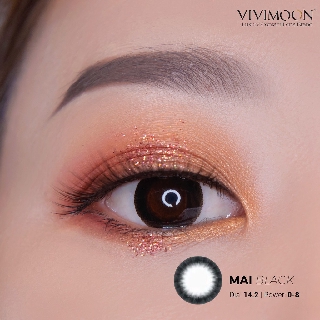 Kính áp tròng màu đen tự nhiên VIVIMOON Mai Black 14.2mm